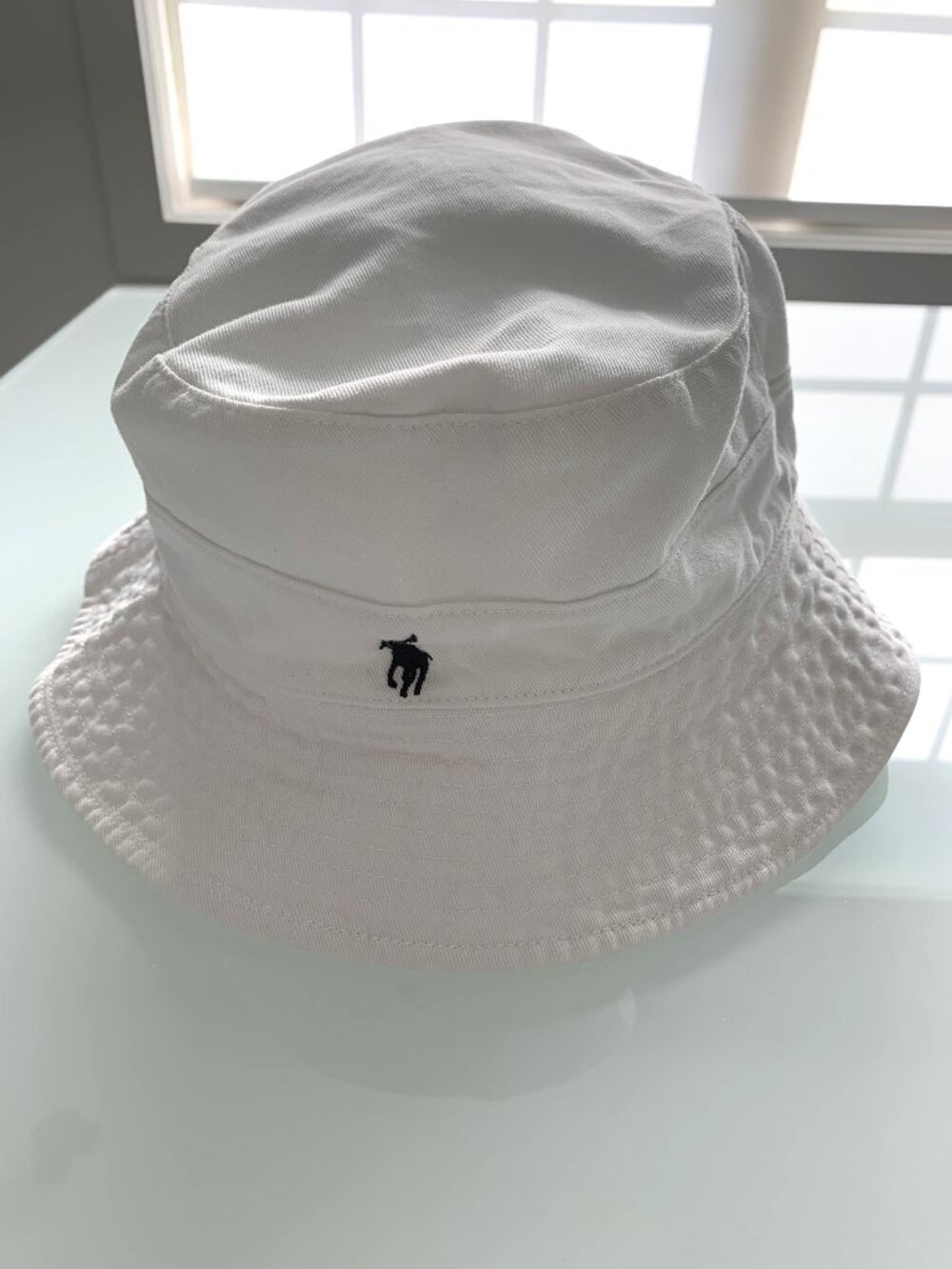 Vintage White POLO Golf Bucket Hat in White by Ralph Lauren